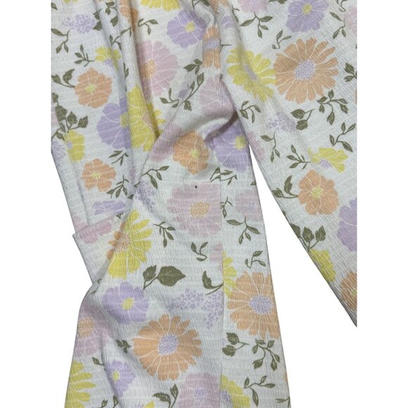 Paisley Lane Girls Floral Print Jumpsuit Size 12 With Ruffled Straps & Shirred B - Picture 9 of 9